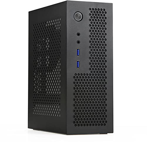 HCLZOE A09 HTPC Computer Case Mini ITX Gaming PC Chassis Desktop Chassis USB 3.0 Computer Case Home Computer Case Nero