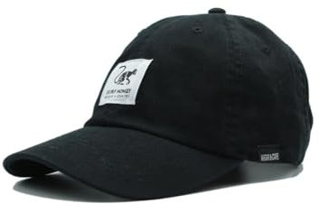 Surf Monkey Gorra Beisbol Classic - Gorra Dad de algodón - Talla única - Algodón Orgánico (FR/ES, Letras, Talla única, Negro)