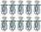 Hohlraumdübel aus Metall, M6, 25 mm, Hohltürbefestigungen, Wandanker für 0–5 mm Hohltüren, Wand, Eisenblech, Aluminiumblech, Trockenbau, 10 Stück