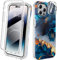 Diaclara Designed for iPhone 14 Pro Max Case, Full Body Rugged Case with Built-in Touch Sensitive Protector, with Camera Lens Protector for iPhone 14 Pro Max 6.7 (Dazzling Blue)