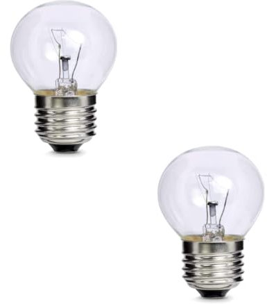2X Oven and Fridge Appliance Light Bulb 300 °C ES E27 Screw Cap Compatible with LG 321002 308463