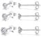 Bewenda Ohrstecker Silber 925, 3 Paare Rund Ohrringe Set, Hypoallergen Cubic Zirkonia, Klein Schlafen Knorpel 3/4/5mm, Klassisch Ohrschmuck für Mädchen Damen