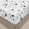Surwin Spannbettlaken 140x200cm Spannbetttücher mit Meteorschauer Druck, Elastisch Bettlaken Weiche Spannbetttuch Mikrofaser Spannleintuch, 30cm Steghöhe
