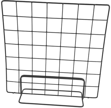 Cabilock 2pcs Modern Wire Grid Display Stand Tabletop Shelves for Photos Crafts Market Stalls Wall Grid Rack Iron Organizer