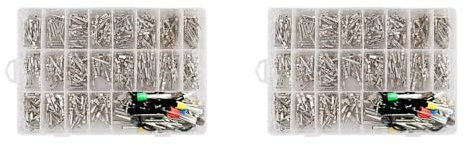 BRCUAT Lot de 680 broches de raccordement électrique pour voiture 1/1,5/1,8/2,2/2,8/3,5 mm mâle