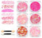 Guyode 6 Pièces Paillettes Cheveux, Bombe Paillette Cheveux et Corps, Gel Paillettes Visage, Lumineuse Paillettes Gel, Brillant Corps Féminin Glitter Gel, Glitter Visage Cheveux Ongles (Rose)