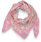 Tuch Damen Frühling Baumwolle Musselin Made Italy Halstuch Herz Love Schal Sommer Dreieckstuch (Rosa)