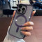 VFDHN Custodia trasparente per iPhone 16 11 12 13 14 15 Pro Max X XR XS Plus Mini Magnete Antiurto Trasparente Bumper Cover, Viola, Per iPhone 11