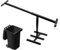 OKSTENCK Compactador manual de basura para exteriores, contenedor de basura de reciclaje de jardín, 240 L, color negro