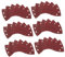 Cabilock Lot De 120 Feuilles De Papier De Verre À Grain Fin Pour Bois, Métal Résine, Forme Triangulaire Pour Une Précision Accrue