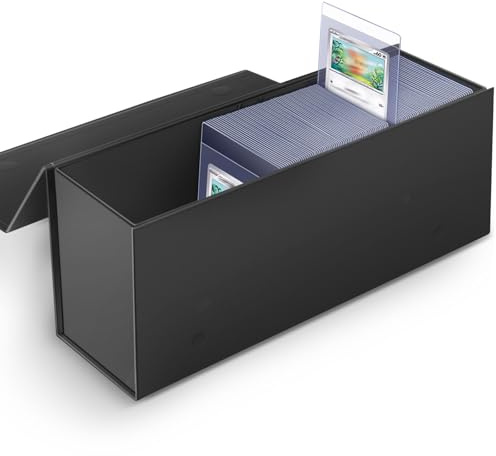 Semi Rigid Card Holder, Magnetic and Semi Rigid Card Storage Box – 1ct, Black