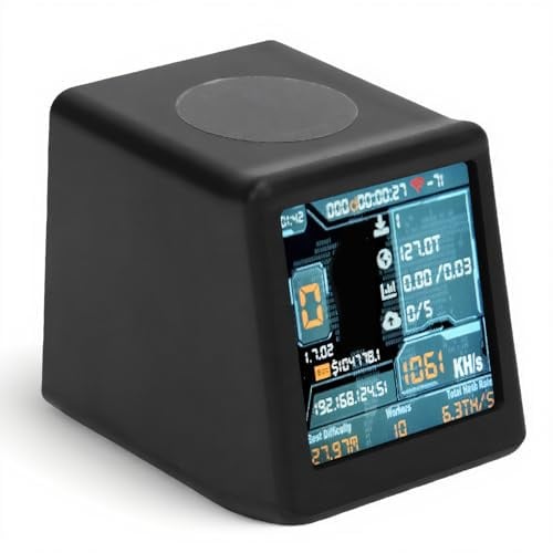 ASHATA Bitcoin Lotterie Miner, 1060KH/s Hashrate USB BTC Miner Maschine mit 1,54 Zoll Display für Bitcoin Dogecoin, 520 KB Statischer RAM