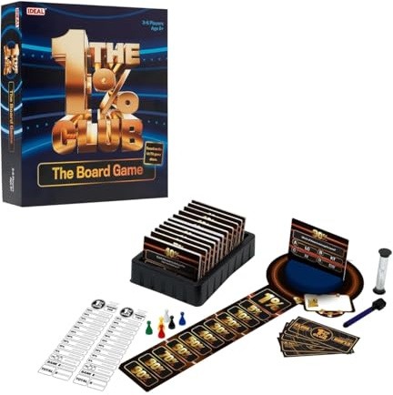 New|| The 1% Club Board Game - Family Quiz Board Game for Adults and Kids - Logic and Reasoning Party Game for 3 to 6 Players Ages 8 Plus Based on The Hit TV Show||