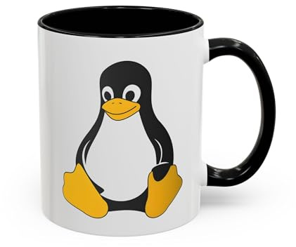 Keramik Teetasse Linux Penguin Lustige Kaffee-Tasse Motiv Porzellan Teebecher Für Milch Tee Saft