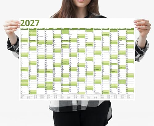 MARZEI24® Din A2 Wandkalender 59,4 cm x 42 cm für 2027 Kalender Planer G4