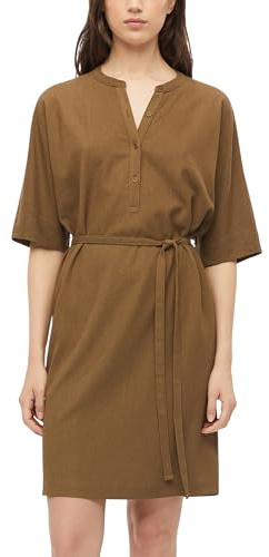 s.Oliver Strukturiertes Jersey-Kleid mit Gürtel und Knopfleiste