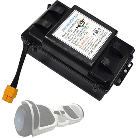 SSCYHT 36v2ah, Batterie Rechargeable 36 V pour Hoverboard, 2 Ah, 2,2 Ah, 2,4 Ah, 4 Ah, 4,4 Ah, 5,2 Ah ou 6 Ah, au Lithium, avec connecteur XT60, pour Moteur de Scooter électrique.