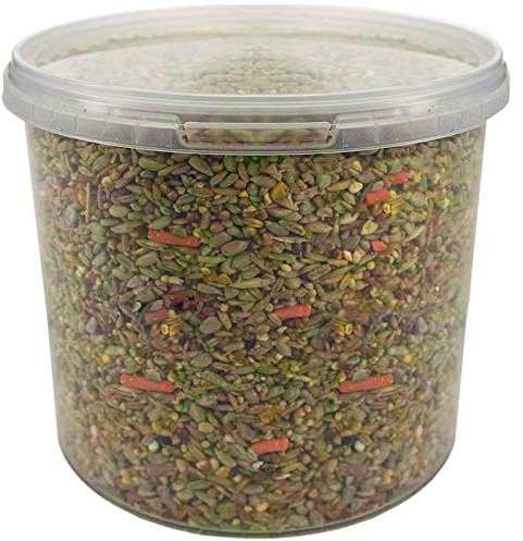 GardenersDream Premium Wild Bird Food | No Mess Garden Birds Feed | Contains Berry Suet Pellets, Sunflower Hearts and Kibbled Peanuts | Enhanced Seed Mixture | High Energy Balanced Recipe (1L Tub)