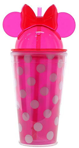 Disney Minnie Mouse Ear Polka Dot Tumbler, Pink