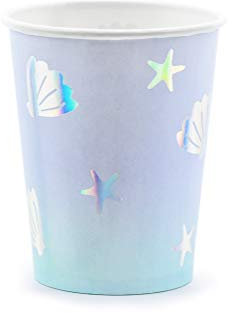 Party Inc Lot de 6 gobelets en Papier Narwhal en Forme de sirène, sous la Voie.
