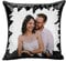 Personalisierte Kissen, Pailletten Kissen individuellem Bild 40 x 40 cm Foto Kissen mit Wendepailletten Startseite Schlafzimmer Sofakissen (mit Füllung) (Schwarz)