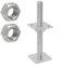 Heavy Duty Galvanised Adjustable Bolt Down Post Support 130 x 130 x 250mm