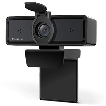 Amcrest 1080P Webcam with Microphone & Privacy Cover, 2 Noise-Cancelling Mics, USB Webcams for Desktop/Laptop PC Computer, Web Cam for Calls, Conference, Zoom, Skype, Online Classes, Meetings AWC2198