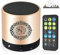 Hitopin Haut-Parleur du Coran Lecteur MP3, USB Haut-Parleur Portable Rechargeable avec Télécommande,8 Go TF FM,Or