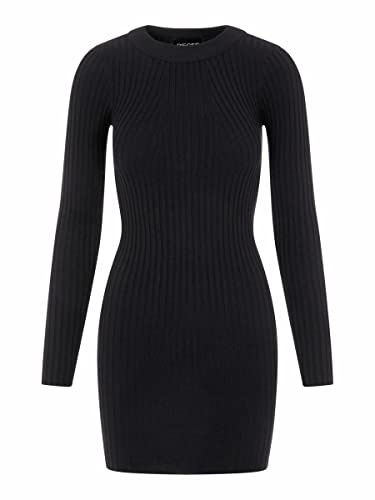PIECES Pccrista Ls O-Neck Knit Dress Noos Bc