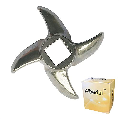 Albedel Size #12 Chef Meat Grinder Stainless Steel Cutter Knife Blade for Electric or Manual