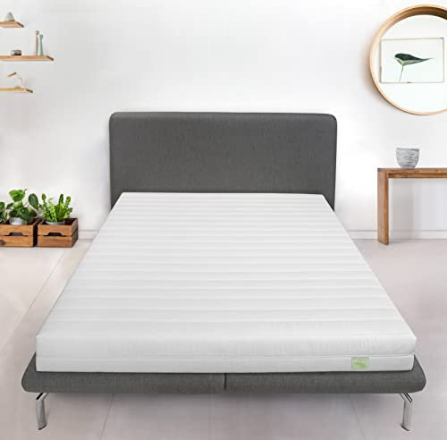 DREAMSTAR Easy Flex - Surmatelas ergonomique avec noyau en mousse froide - Avec degré de dureté 2 et 3 - Certifié Oeko-Tex - 10 cm de haut - 140 x 200 cm