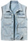 KTWOLEN Herren Kutte Jeansweste Motorrad Denim Weste Freizeit Ärmellos Jeansjacke Rocker Biker Jeans Weste für Männer, Blau, XL