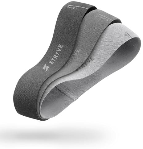 STRYVE Training Bands 3er Set – Premium Widerstandsbänder für mehr Stabilität im Krafttraining – Vielseitig für Gym, Home Gym & unterwegs, stilvolles Design, inkl. Trainingsübungen, Damen & Herren