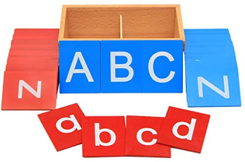 Harilla Kinder Vorschule Sandpapier ABC Karten Alphabet Early Education Schreibschreiben Rechtschreibwort Training Montessori Spielzeug Lehrbe