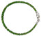 Chromdiopsid Armband Silber