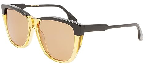 Victoria Beckham Unisex VB639S Sunglasses, 006 Black Champagne, 57