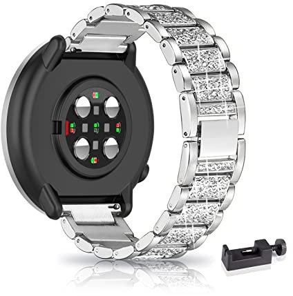 AireWiki Armband Kompatibel mit Polar Ignite 3/ Ignite 2/ Ignite/Polar Unite/Polar Pacer Armband Edelstahl Für Herren Damen Elegant Metall Uhrenarmband (Silber)