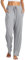 Vlazom Damen Schlafanzughose Modal Lang Weich Loungehose Freizeithose Yogahose Nachtwäsche Hosen mit Taschen Pyjamahose mit geradem Beinil（L，Grau）