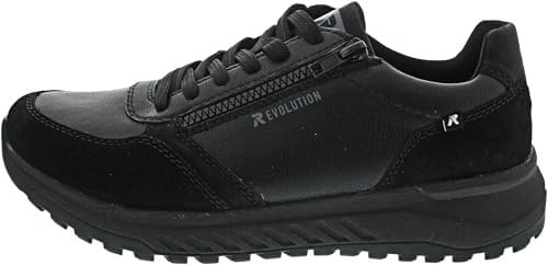 Rieker U0101 00 Herren Sneaker Schwarz, Schwarz, Gr. 45