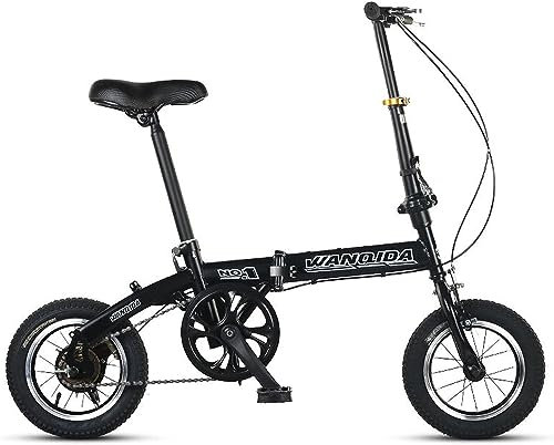 Kcolic 12/14 Zoll Leichtmetall Faltrad, Singlespeed, 200 Kg Tragfähigkeit, Verstellbar A,12inch