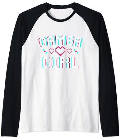 Gamer Girl Gaming Computer Konsole UwU Kawaii Raglan