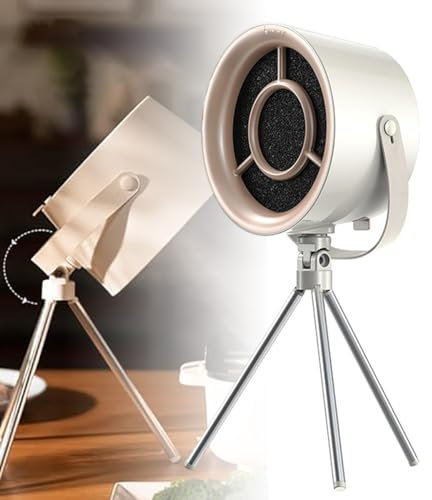 OPSREY Desktop Cooker Hood, Mini Cooker Hood, Portable Small Extractor, 3 Speed, Height Angle Adjustment, USB Rechargeable, Low Noise Cooker Hood for Kitchen, Home, BBQ, Hot Pot white