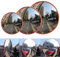 Safety Mirror, Convex Mirror for Driveway, Unbreakable Traffic Mirror Security Surveillance with Bracket, 45cm Blind Spot Mirror for Warehouse Store Office Garage Safety, 130 Degree Wide Angle