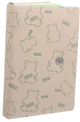 ibasenice Tragbares Notizbuch Mit Bärenmuster Agenda Notizblock Für Büro Und Schule Leicht Und Kompakt Leere Seiten Für Reisen Studierende Und Lehrer Fruchtgrün