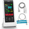 HealthTree Handheld Pulse Oximeter, Rechargeable Oxygen Monitor,Fingertip Blood Oxygen Saturation Monito for Kids and Adults Checking with SpO2 Level, Heart Rate and Perfusion Index