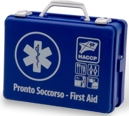 Erste-Hilfe-Koffer MEDIC 1 HACCP für Lebensmittel und Gastronomie, blau, 250 x 190 x 90 mm