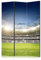 murando - Paravent Raumteiler Innen Stadium 135x172 cm 3-teilig Beidseitig Raumtrenner Trennwand Holz Room Divider Mobiler Sichtschutz Wand Fußball Stellplatz Panorama Himmel i-B-10024-z-a