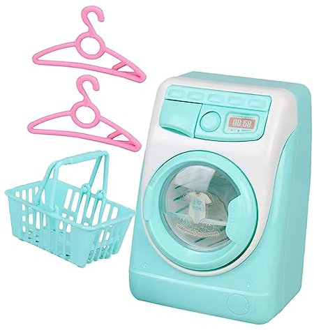 Alasum 1set Giocattolo Lavatrice Portatile Per Elettrodomestico Da Gioco Con Suono Realistico e Design Sicuro Per Sviluppo Immaginativo e Abilità Manuali