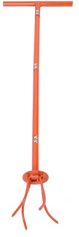 Edelstahl-Gartenkrallen-Handfräse, Twist-Grubber für die Gartenarbeit Im Hinterhof, Orange