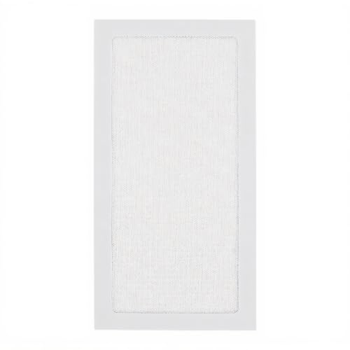 Ultrafina Hål PC-fodral Dust Mesh Filter, Magnetisk Ram Fläkt Damm Mesh PVC-kåpa 140x280 Mm, 2st Dammfilter med Rengöringsmedel, Förhindra Kabelklippning (WHITE)